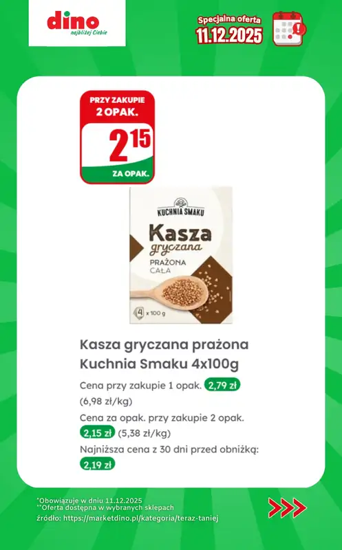 Dino - gazetka promocyjna Specjalna oferta na 11.12.2025 - promocje spoza gazetki od czwartku 11.12 do czwartku 11.12 - strona 9