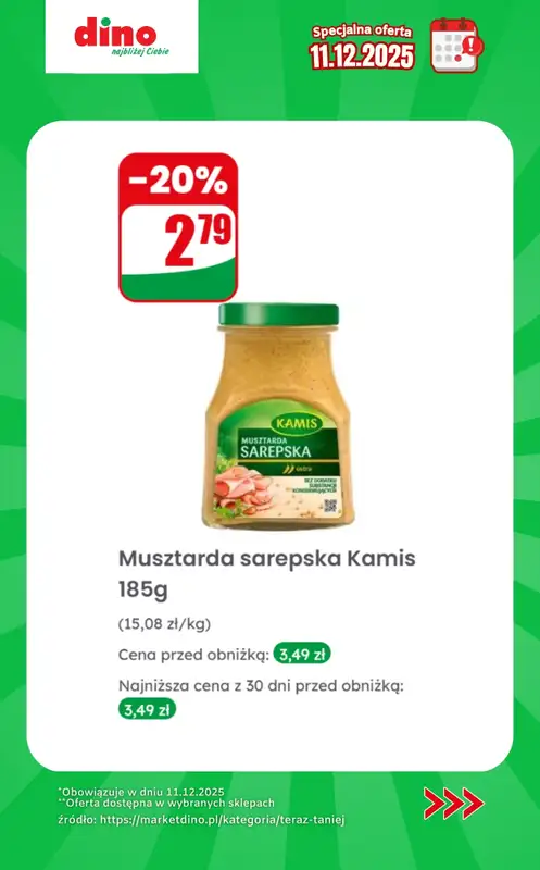 Dino - gazetka promocyjna Specjalna oferta na 11.12.2025 - promocje spoza gazetki od czwartku 11.12 do czwartku 11.12 - strona 7