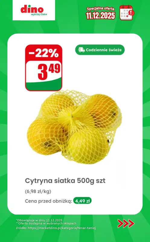 Dino - gazetka promocyjna Specjalna oferta na 11.12.2025 - promocje spoza gazetki od czwartku 11.12 do czwartku 11.12 - strona 2