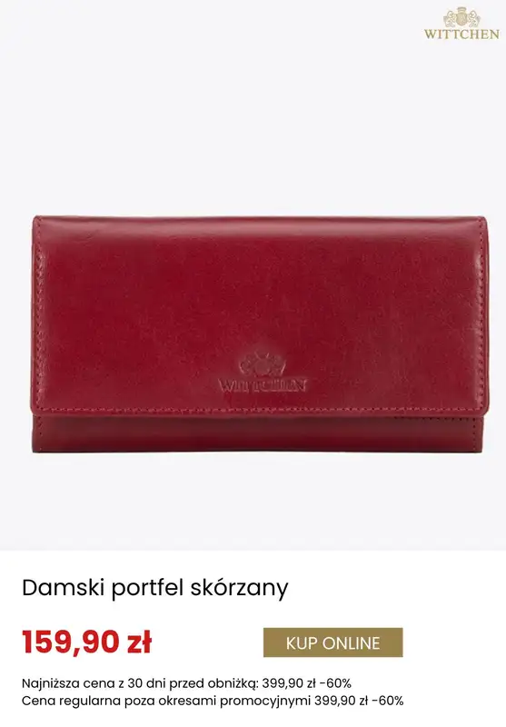 BEST SALE - gazetka promocyjna Wittchen | Dodatkowe -20% przy zakupach od 259,90 zł od czwartku 11.12 do niedzieli 21.12 - strona 7