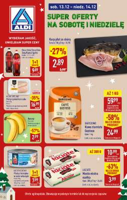 Aldi - gazetka promocyjna Super oferty na sobotę i niedzielę! od soboty 13.12 do niedzieli 14.12