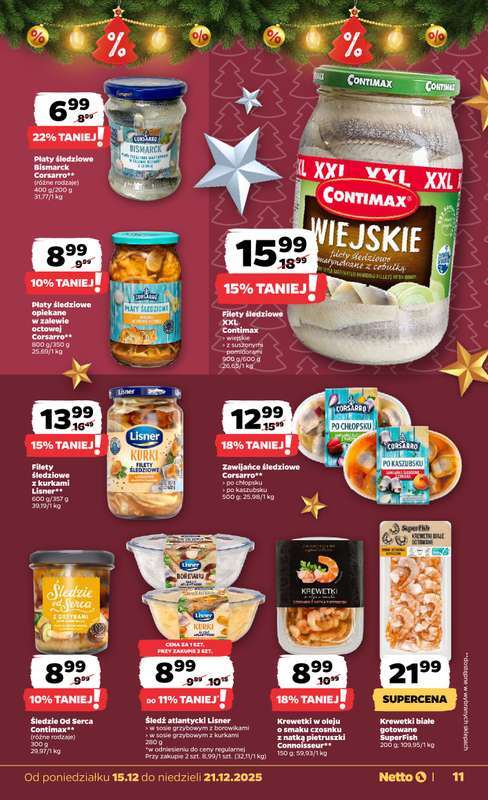 Netto - gazetka promocyjna Gazetka Spożywcza od poniedziałku 15.12 do niedzieli 21.12 - strona 11