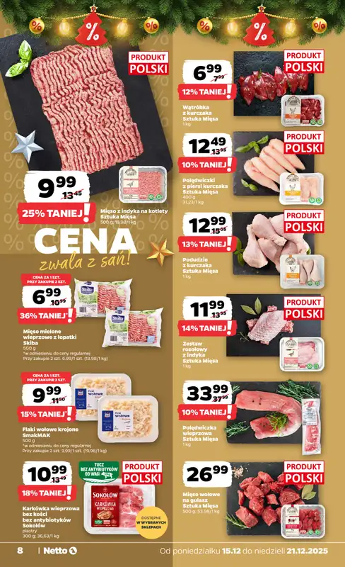 Netto - gazetka promocyjna Gazetka Spożywcza od poniedziałku 15.12 do niedzieli 21.12 - strona 8