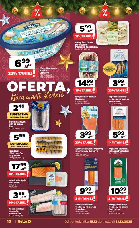 Netto - gazetka promocyjna Gazetka Spożywcza od poniedziałku 15.12 do niedzieli 21.12 - strona 10