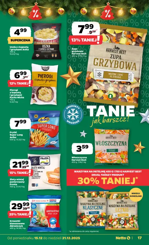 Netto - gazetka promocyjna Gazetka Spożywcza od poniedziałku 15.12 do niedzieli 21.12 - strona 17