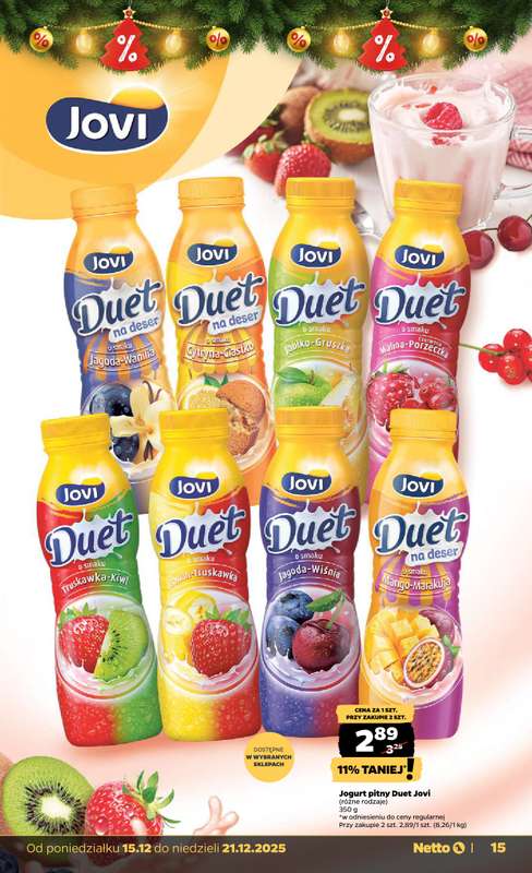 Netto - gazetka promocyjna Gazetka Spożywcza od poniedziałku 15.12 do niedzieli 21.12 - strona 15