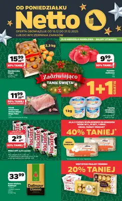 Netto - gazetka promocyjna Gazetka Spożywcza od poniedziałku 15.12 do niedzieli 21.12