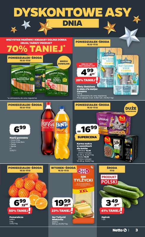 Netto - gazetka promocyjna Gazetka Spożywcza od poniedziałku 15.12 do niedzieli 21.12 - strona 3