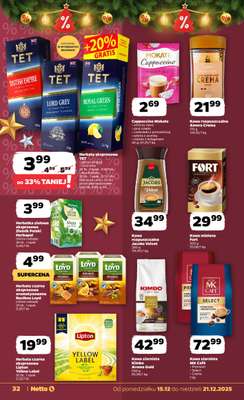 Netto - gazetka promocyjna Gazetka Spożywcza od poniedziałku 15.12 do niedzieli 21.12 - strona 32