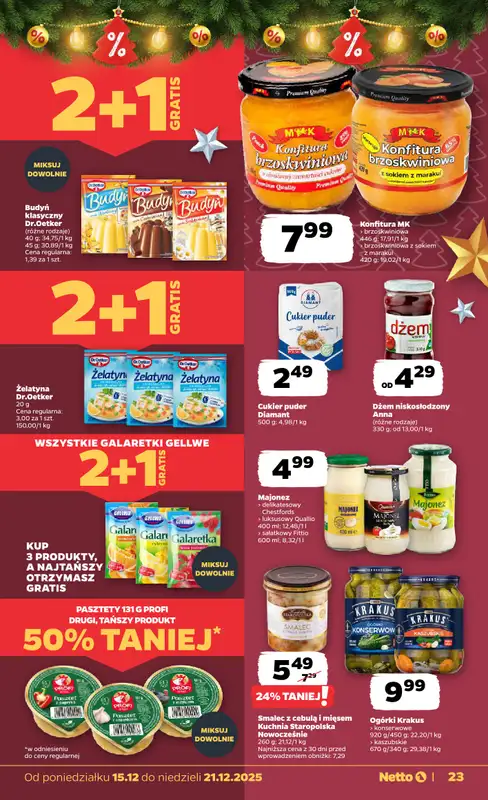 Netto - gazetka promocyjna Gazetka Spożywcza od poniedziałku 15.12 do niedzieli 21.12 - strona 23