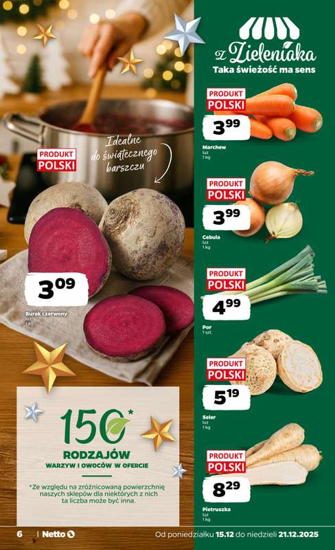 Netto - gazetka promocyjna Gazetka Spożywcza od poniedziałku 15.12 do niedzieli 21.12 - strona 6
