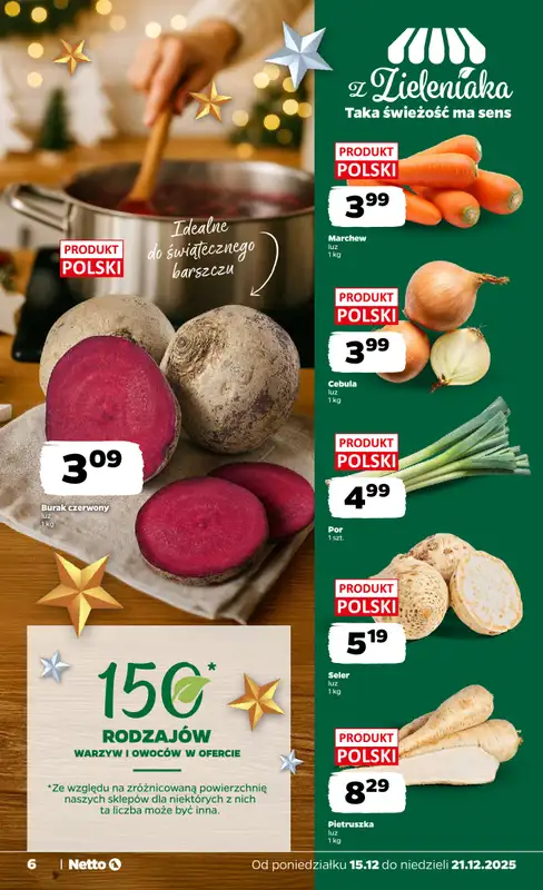 Netto - gazetka promocyjna Gazetka Spożywcza od poniedziałku 15.12 do niedzieli 21.12 - strona 6