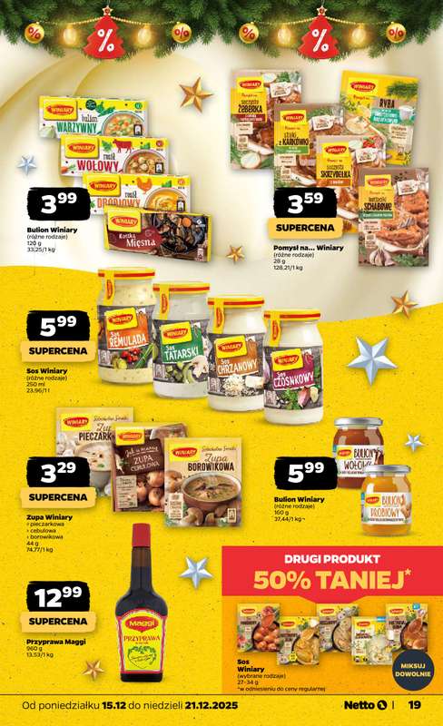 Netto - gazetka promocyjna Gazetka Spożywcza od poniedziałku 15.12 do niedzieli 21.12 - strona 19