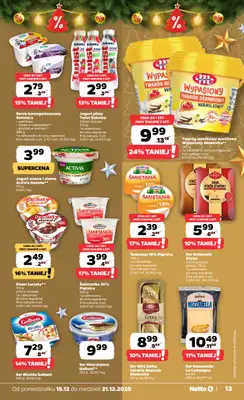 Netto - gazetka promocyjna Gazetka Spożywcza od poniedziałku 15.12 do niedzieli 21.12 - strona 13