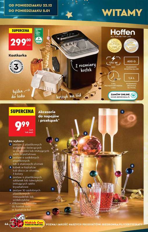 Biedronka - gazetka promocyjna Hity i inspiracje od soboty 13.12 do poniedziałku 05.01 - strona 44