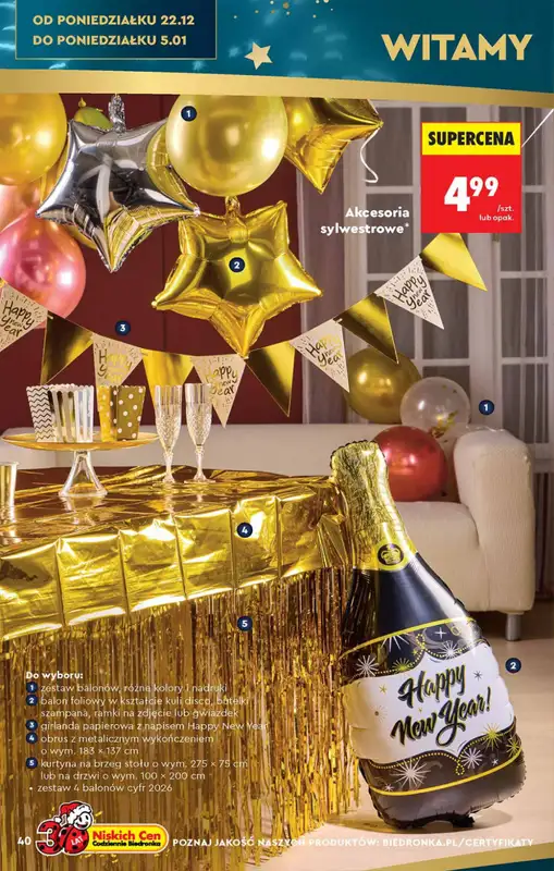 Biedronka - gazetka promocyjna Hity i inspiracje od soboty 13.12 do poniedziałku 05.01 - strona 40