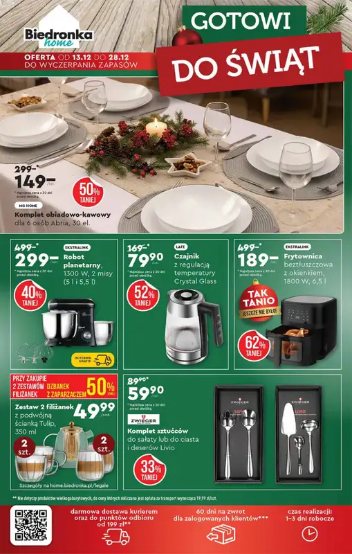 Biedronka - gazetka promocyjna Hity i inspiracje od soboty 13.12 do poniedziałku 05.01 - strona 52