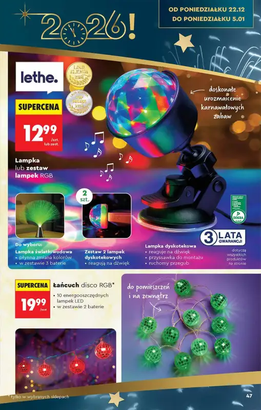 Biedronka - gazetka promocyjna Hity i inspiracje od soboty 13.12 do poniedziałku 05.01 - strona 47