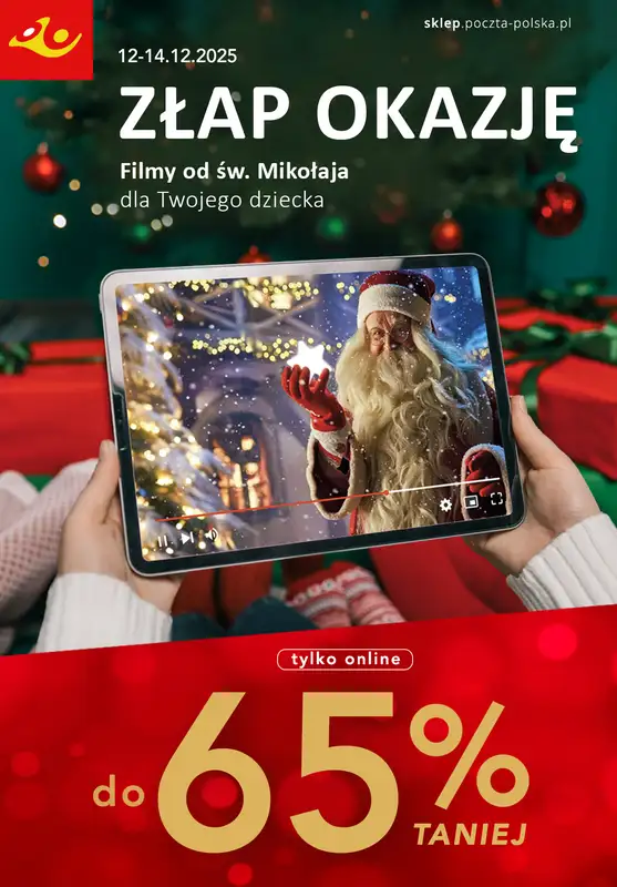 Poczta Polska - gazetka promocyjna Gazetka od poniedziałku 01.12 do niedzieli 14.12
