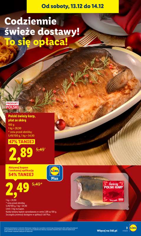 Lidl - gazetka promocyjna Oferta od czwartku od czwartku 11.12 do niedzieli 14.12 - strona 3