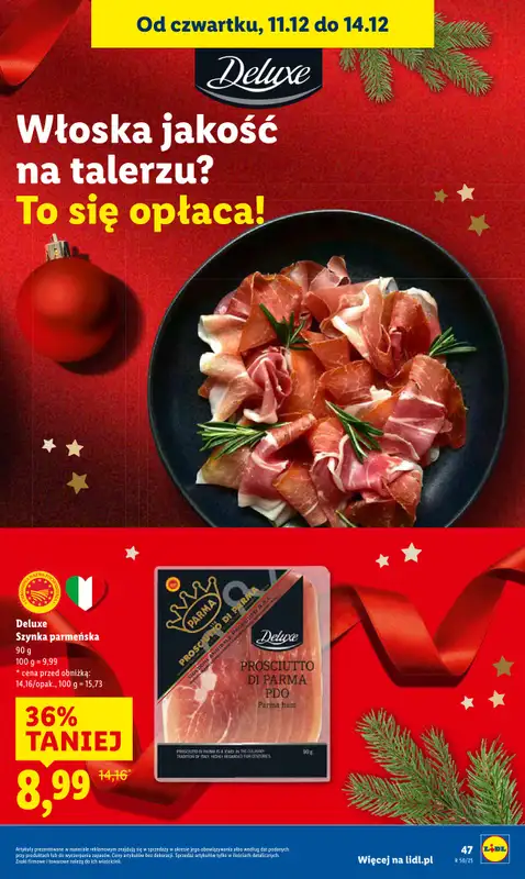 Lidl - gazetka promocyjna Oferta od czwartku od czwartku 11.12 do niedzieli 14.12 - strona 46
