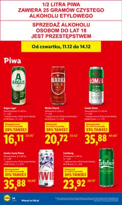 Lidl - gazetka promocyjna Oferta od czwartku od czwartku 11.12 do niedzieli 14.12 - strona 63