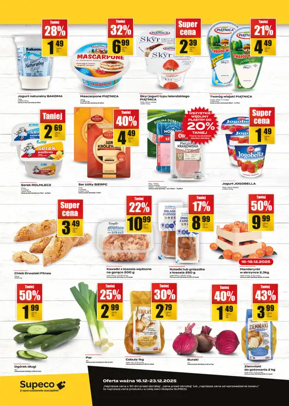 Supeco - gazetka promocyjna Targ świeżości od wtorku 16.12 do wtorku 23.12 - strona 2