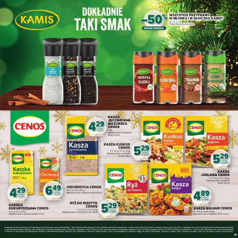 Stokrotka - gazetka promocyjna Katalog Boże Narodzenie  do poniedziałku 29.12 - strona 39