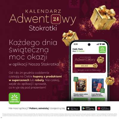 Stokrotka - gazetka promocyjna Katalog Boże Narodzenie  do poniedziałku 29.12 - strona 44