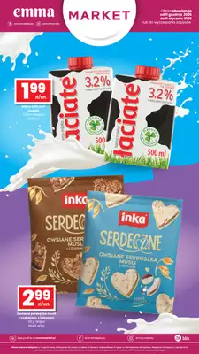 emma MARKET - gazetka promocyjna Plakat promocyjny od piątku 12.12 do niedzieli 11.01