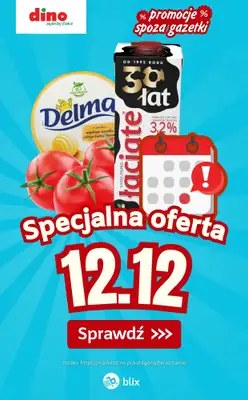 Dino - gazetka promocyjna Specjalna oferta na 12.12.2025 - promocje spoza gazetki od piątku 12.12 do piątku 12.12