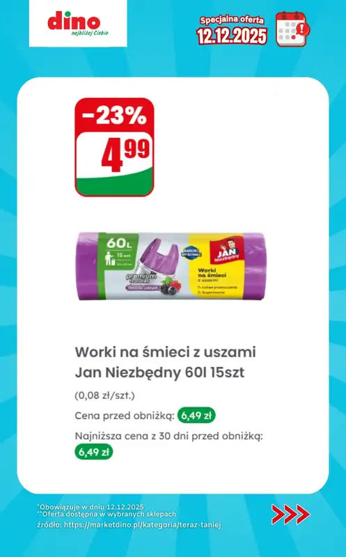 Dino - gazetka promocyjna Specjalna oferta na 12.12.2025 - promocje spoza gazetki od piątku 12.12 do piątku 12.12 - strona 10