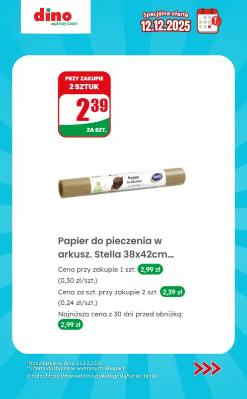 Dino - gazetka promocyjna Specjalna oferta na 12.12.2025 - promocje spoza gazetki od piątku 12.12 do piątku 12.12 - strona 9