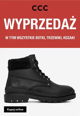 CCC - gazetka promocyjna Wyprzedaż na wszystkie botki, trzewiki i kozaki od piątku 12.12 