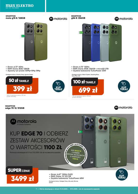 Max Elektro - gazetka promocyjna Gazetka od poniedziałku 15.12 do poniedziałku 29.12 - strona 7