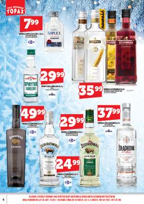 TOPAZ - gazetka promocyjna Alkohole na Święta/Sylwester 15.12.-31.12.2025 od poniedziałku 15.12 do środy 31.12 - strona 6