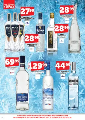 TOPAZ - gazetka promocyjna Alkohole na Święta/Sylwester 15.12.-31.12.2025 od poniedziałku 15.12 do środy 31.12 - strona 2