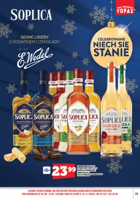 TOPAZ - gazetka promocyjna Alkohole na Święta/Sylwester 15.12.-31.12.2025 od poniedziałku 15.12 do środy 31.12 - strona 11