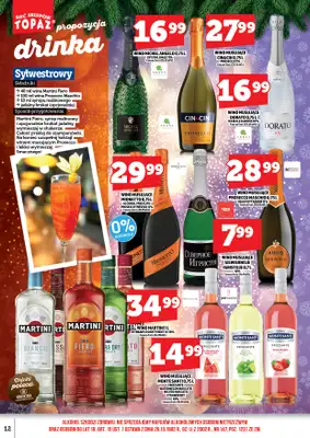TOPAZ - gazetka promocyjna Alkohole na Święta/Sylwester 15.12.-31.12.2025 od poniedziałku 15.12 do środy 31.12 - strona 12