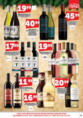 TOPAZ - gazetka promocyjna Alkohole na Święta/Sylwester 15.12.-31.12.2025 od poniedziałku 15.12 do środy 31.12 - strona 13