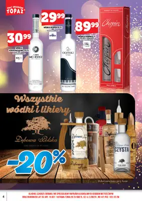 TOPAZ - gazetka promocyjna Alkohole na Święta/Sylwester 15.12.-31.12.2025 od poniedziałku 15.12 do środy 31.12 - strona 4