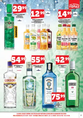 TOPAZ - gazetka promocyjna Alkohole na Święta/Sylwester 15.12.-31.12.2025 od poniedziałku 15.12 do środy 31.12 - strona 7