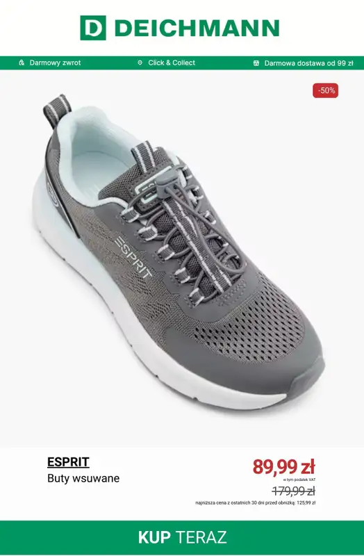 Deichmann - gazetka promocyjna Buty marki ESPRIT od soboty 13.12  - strona 4