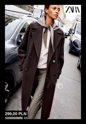 Zara - gazetka promocyjna Płaszcze & sztuczne futra damskie od soboty 13.12  - strona 8
