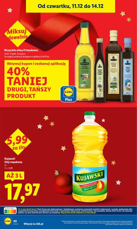 Lidl - gazetka promocyjna Oferta od czwartku od czwartku 11.12 do niedzieli 14.12 - strona 20