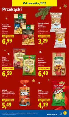 Lidl - gazetka promocyjna Oferta od czwartku od czwartku 11.12 do niedzieli 14.12 - strona 61