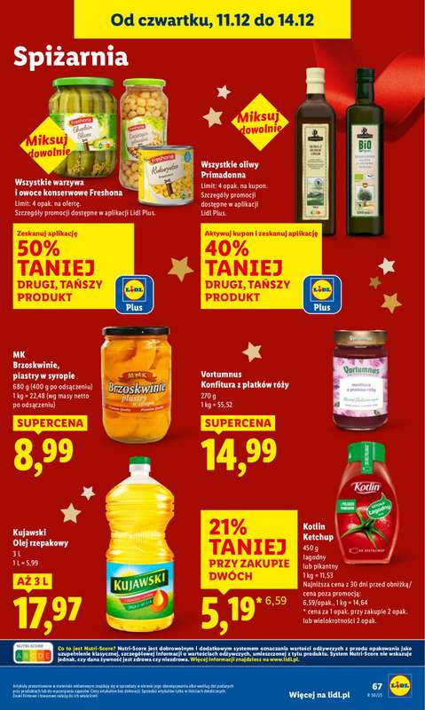 Lidl - gazetka promocyjna Oferta od czwartku od czwartku 11.12 do niedzieli 14.12 - strona 69