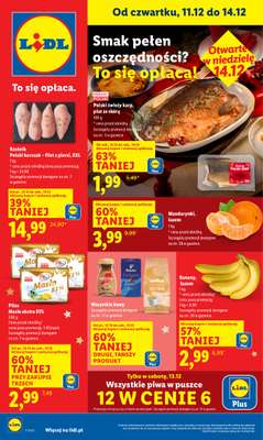 Lidl - gazetka promocyjna Oferta od czwartku od czwartku 11.12 do niedzieli 14.12