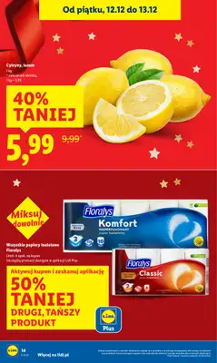 Lidl - gazetka promocyjna Oferta od czwartku od czwartku 11.12 do niedzieli 14.12 - strona 14