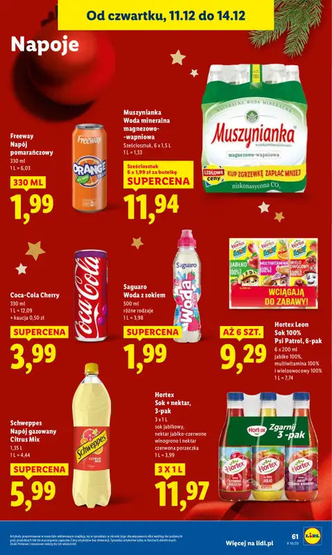 Lidl - gazetka promocyjna Oferta od czwartku od czwartku 11.12 do niedzieli 14.12 - strona 63
